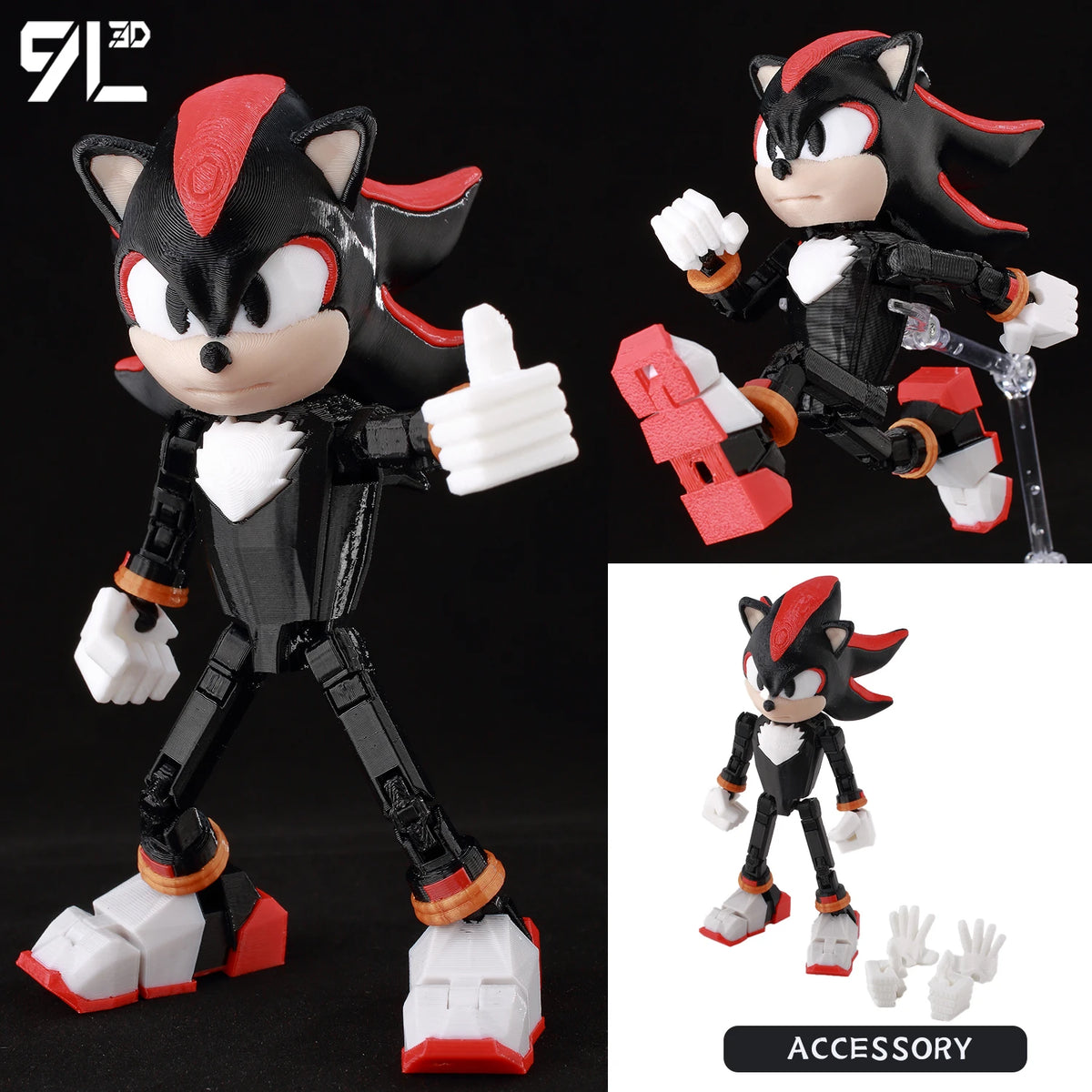 3D-printed Dummy13 Superman anime action figure with multi-jointed shapeshift design, HSF Marketplace collectible mannequin