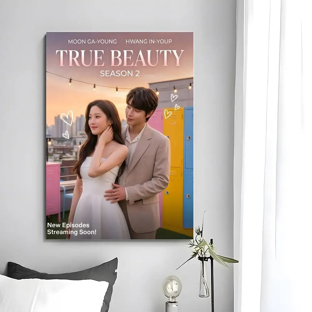 True Beauty Korean romance drama poster for wall decor, K-culture merch by HSF Marketplace