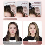 Big curved air cushion comb for all hair types, designed for gentle detangling and anti-hair loss care