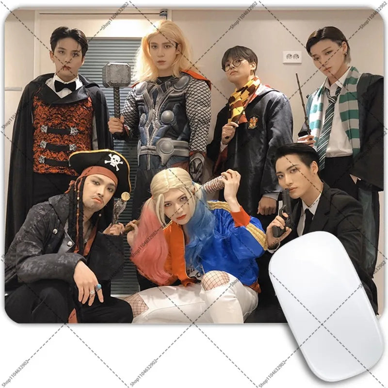 ATEEZ mouse pad for fans with anti-skid base and wrist support, K-culture merch by HSF Marketplace