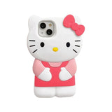 Hello Kitty bow 3D cartoon soft silicone phone case for iPhone by HSF Marketplace