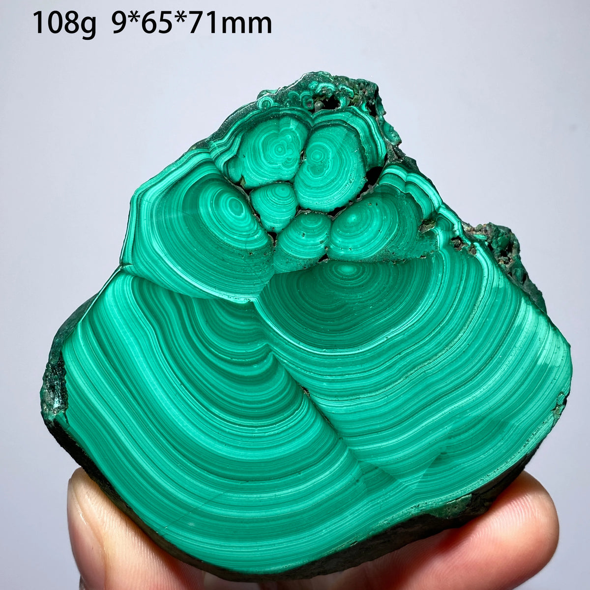 Natural Malachite Mineral Specimens Slab Slices Single-Sided Polished Quartz Crystal Healing Stone Home Decor