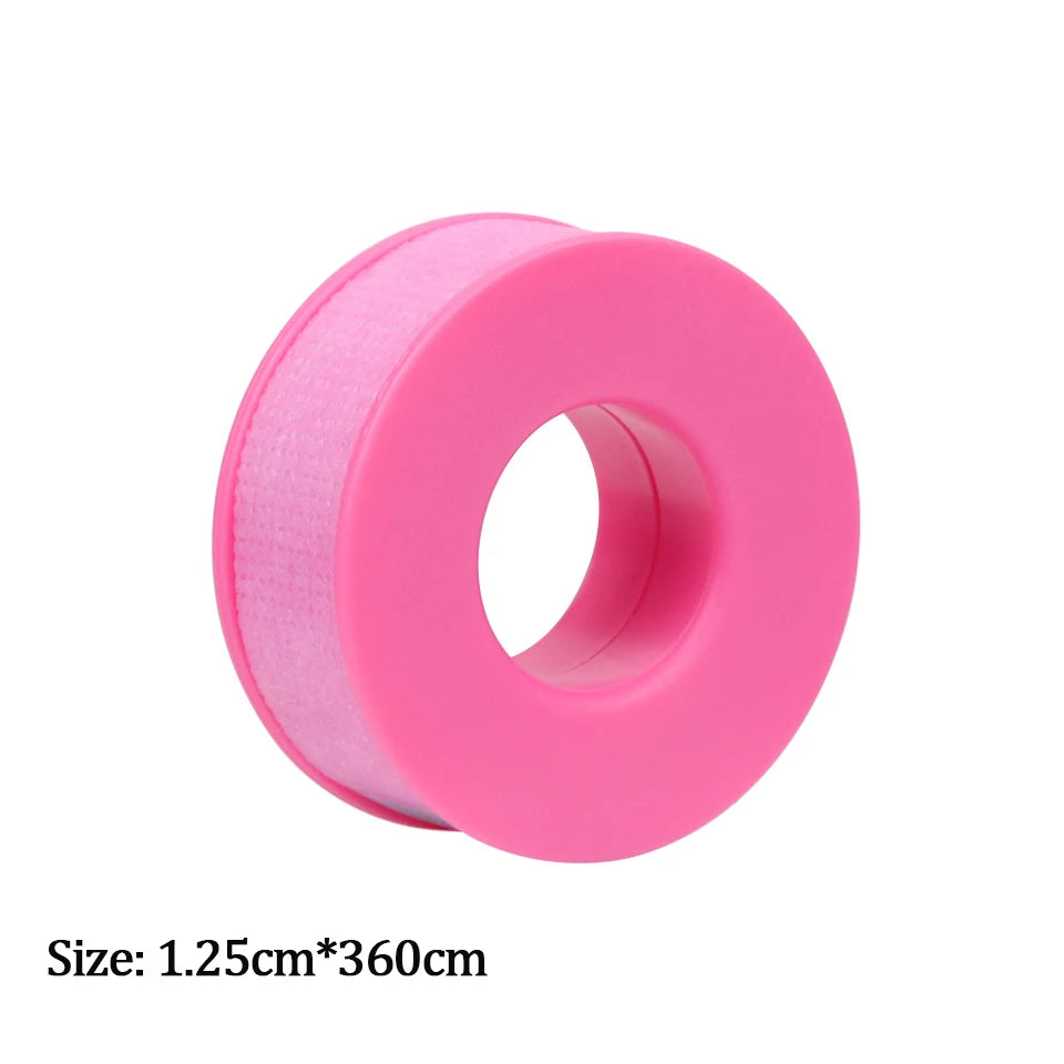 Breathable silicone gel eyelash tape sticker for false eyelashes, resistant and sensitive, used for eyelash extension makeup application.