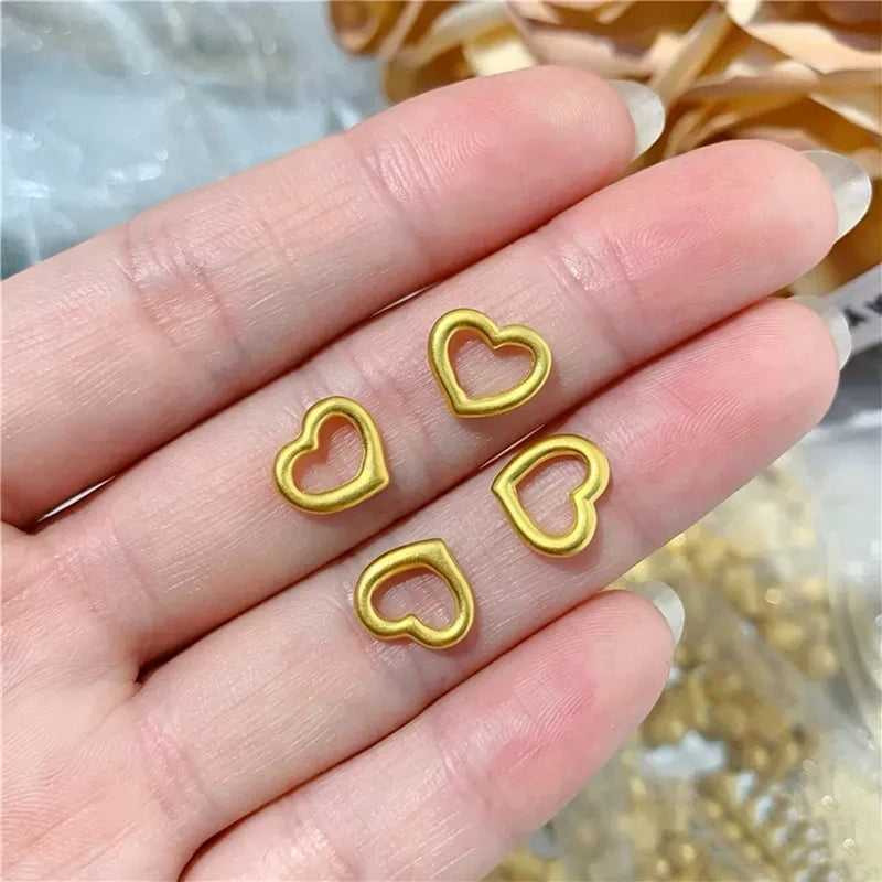 24K gold heart pendant necklace for women by HSF Marketplace, Valentine's gift jewelry