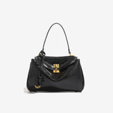 Large capacity women's split leather tote bag by HSF Marketplace, spacious everyday handbag with sturdy handles