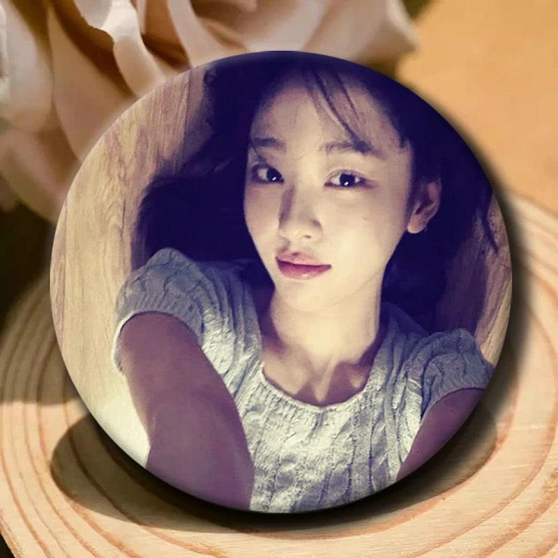 Kpop YVES soft button pins for LOONA fans, cute K-Culture accessories by HSF Marketplace