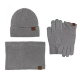 Women's winter scarf hat glove set with warm plush lining by HSF Marketplace