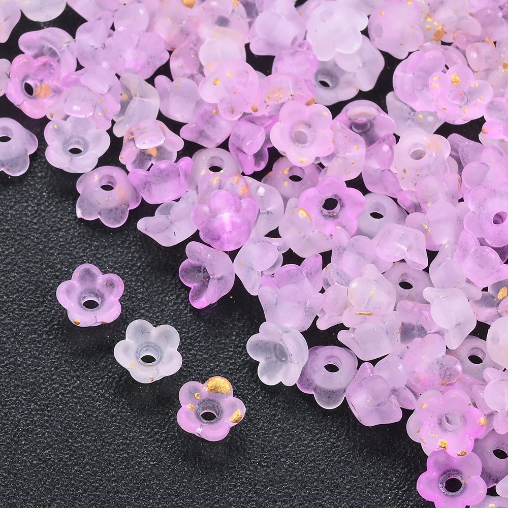 Multicolor Lily of the Valley beads for DIY jewelry making by HSF Marketplace