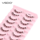 Natural full 3D false eyelashes by HSF Marketplace, styled for a dramatic cat eye look