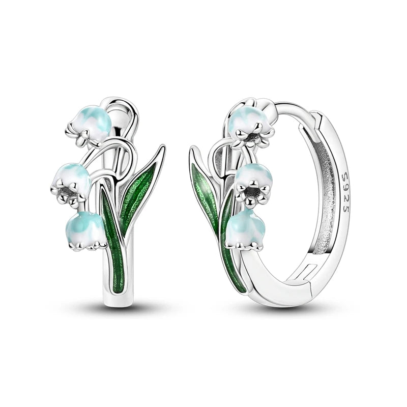 Hypoallergenic CZ zircon hoop earrings in 925 sterling silver, HSF Marketplace jewelry