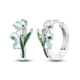 Hypoallergenic CZ zircon hoop earrings in 925 sterling silver, HSF Marketplace jewelry