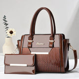 High-quality PU leather messenger handbag for women, luxury designer shoulder crossbody bag by HSF Marketplace.