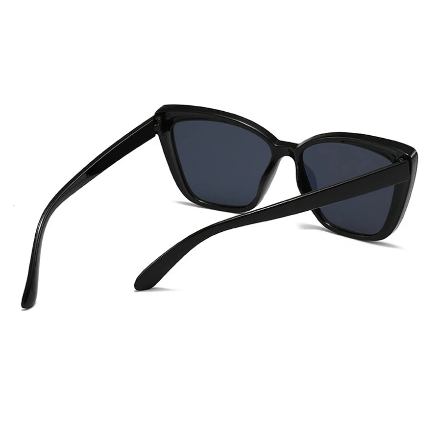Vintage cat eye sunglasses for women with small square frames, designer HSF Marketplace retro shades, fashionable sun glasses.