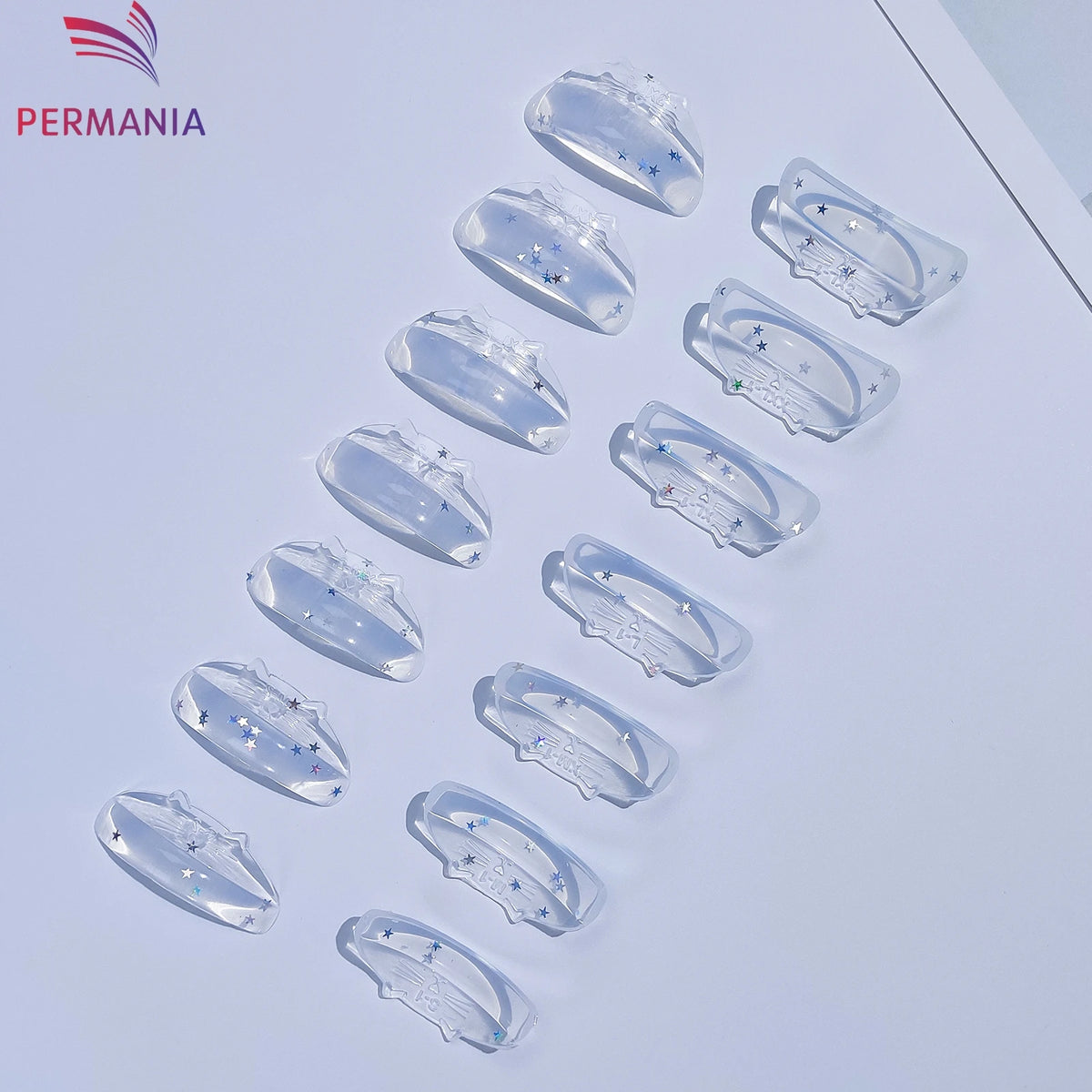 PERMANIA New 7 Pairs Silicone Eyelash Perm Pad Sticky Lashes Rod Shield Lifting 3D Eyelash Curler Accessories Health Beauty Tool