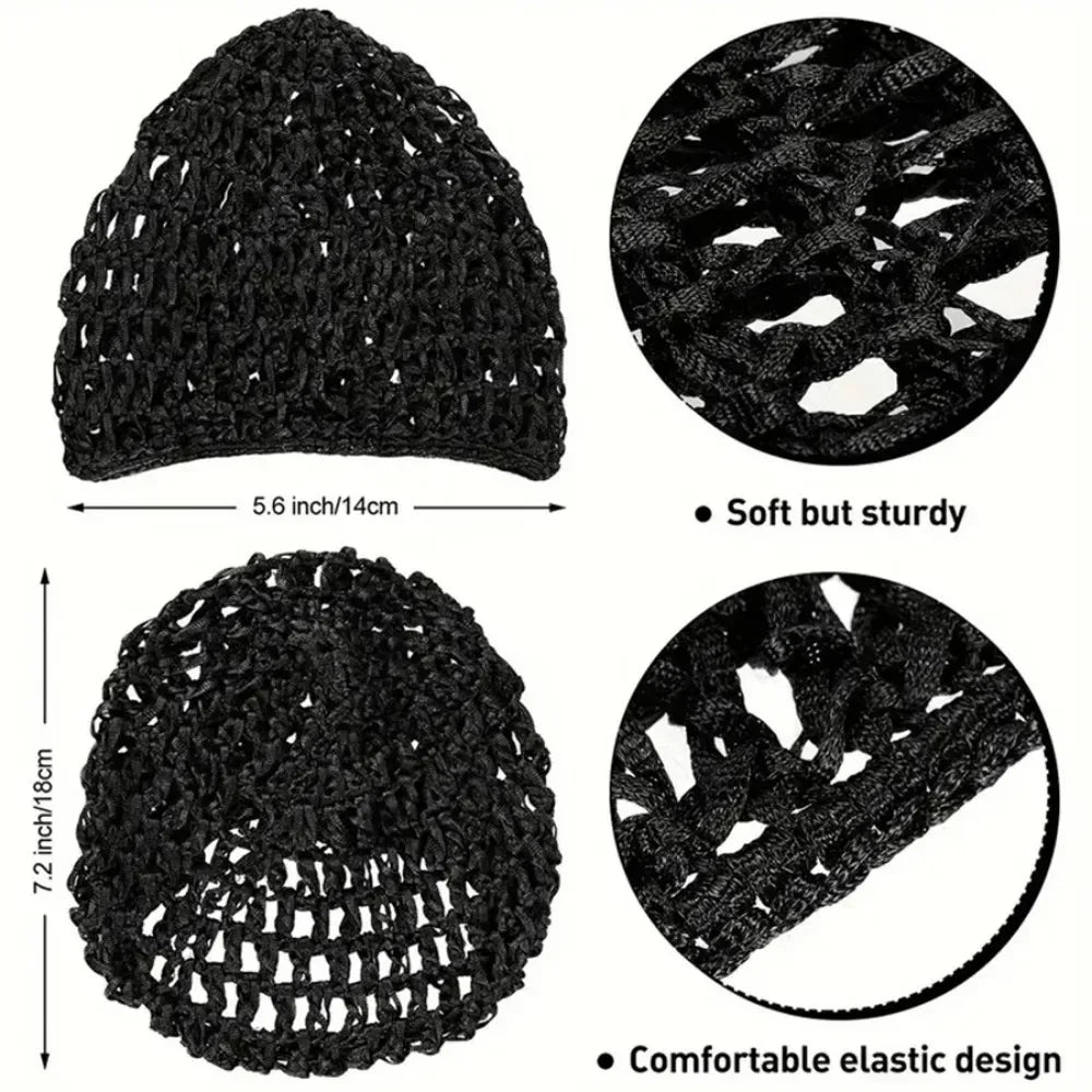 Handmade thick thread crochet hair cap for wig and sleep protection by HSF Marketplace