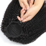 Afro Kinky Curly Drawstring Ponytail Human Hair 4B-4C Curly Drawstring Ponytail Extension Brazilian Virgin Hair For Black Women