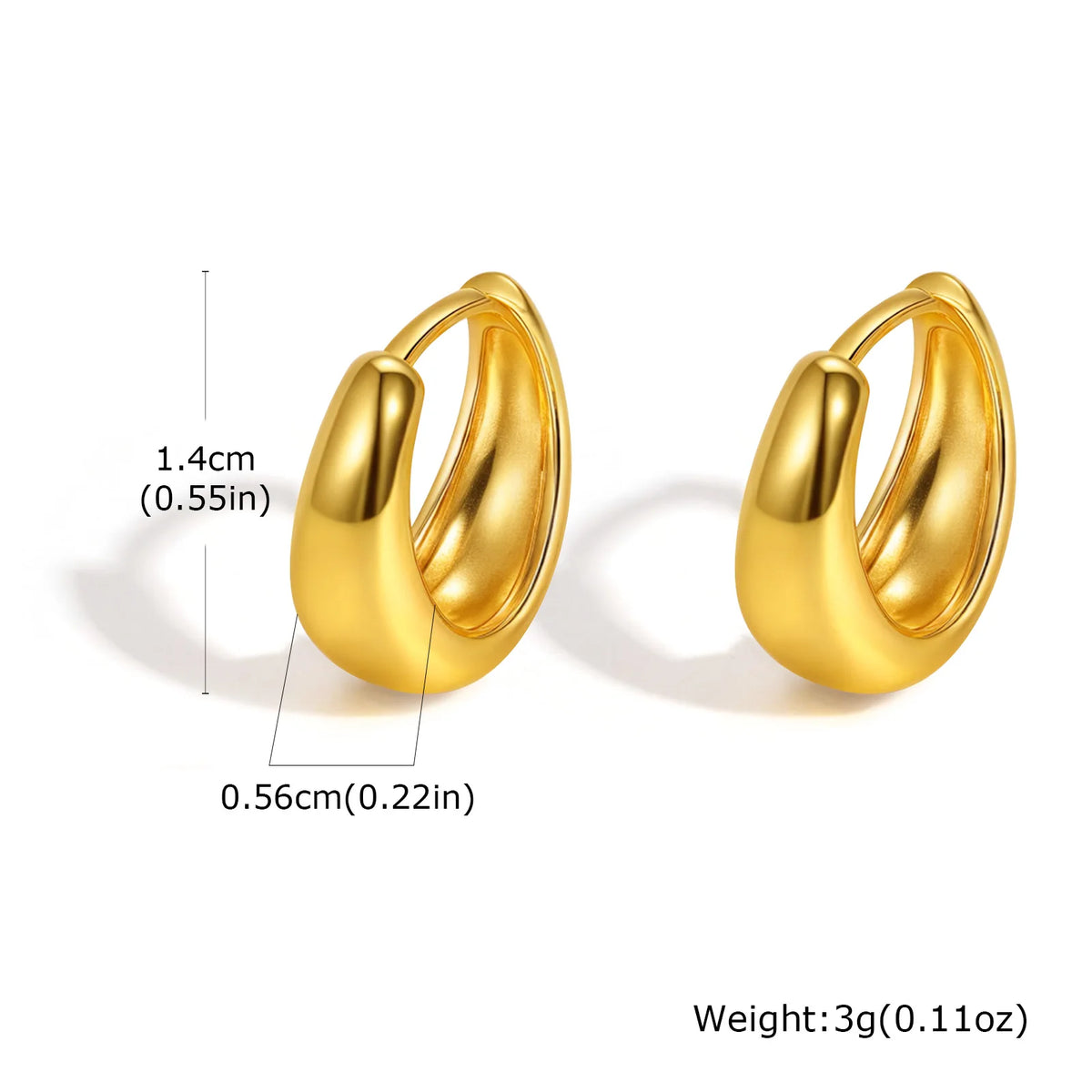 Stainless steel twist circle hoop earrings for women by HSF Marketplace