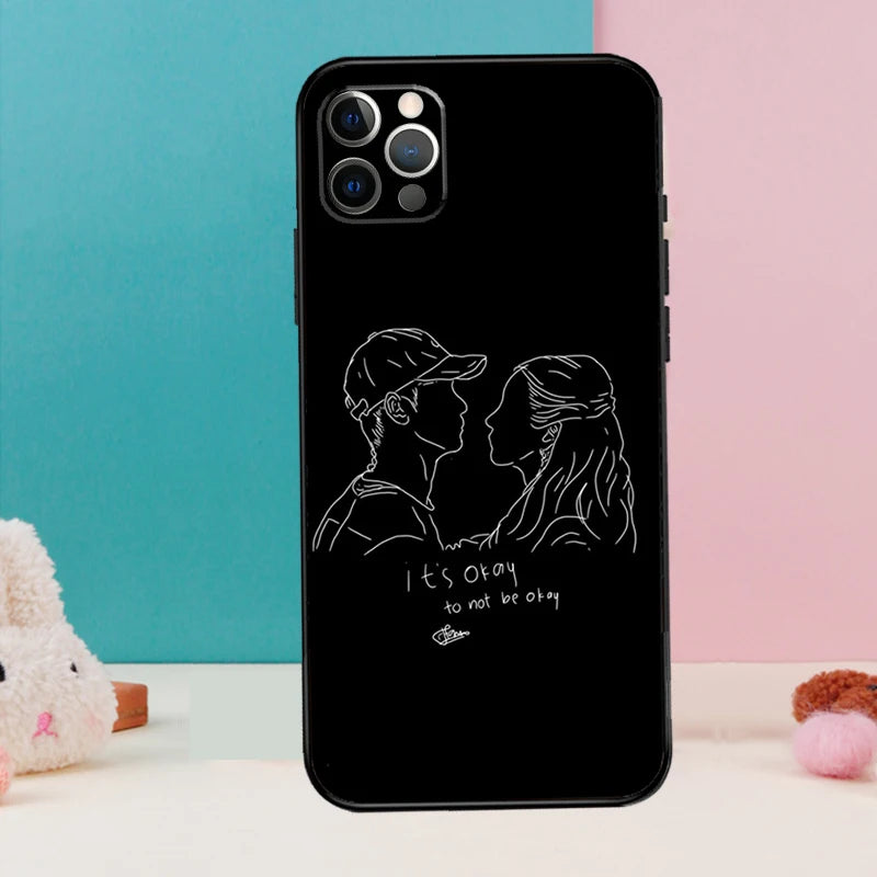 It Is Okay to Not Be Okay Korean drama iPhone case by HSF Marketplace