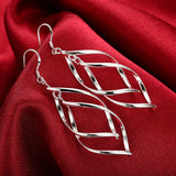 925 sterling silver hoop earrings for women by HSF Marketplace, showcasing a trendy, elegant jewelry design