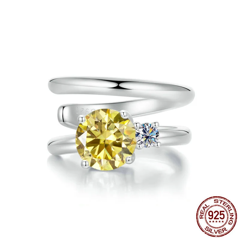925 sterling silver moissanite earrings for non-pierced ears, featuring sparkling stones and clip-on design