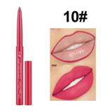 Close-up of HSF Marketplace Waterproof Matte Lipliner Pencil in Sexy Red, showing the applicator and vibrant lip color.