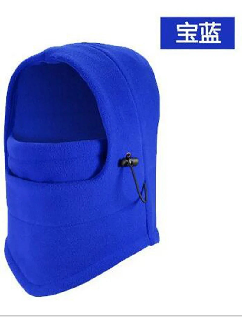 Women's HSF Marketplace winter thermal fleece balaclava hat with face covering and neck warmer for hiking and biking