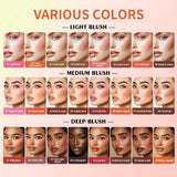 Lakerain 8-color cream blusher palette with natural blush, highlighter, and concealer shades for face makeup