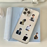 Korean drama male lead stickers for laptops and phone cases, HSF Marketplace K-culture merch