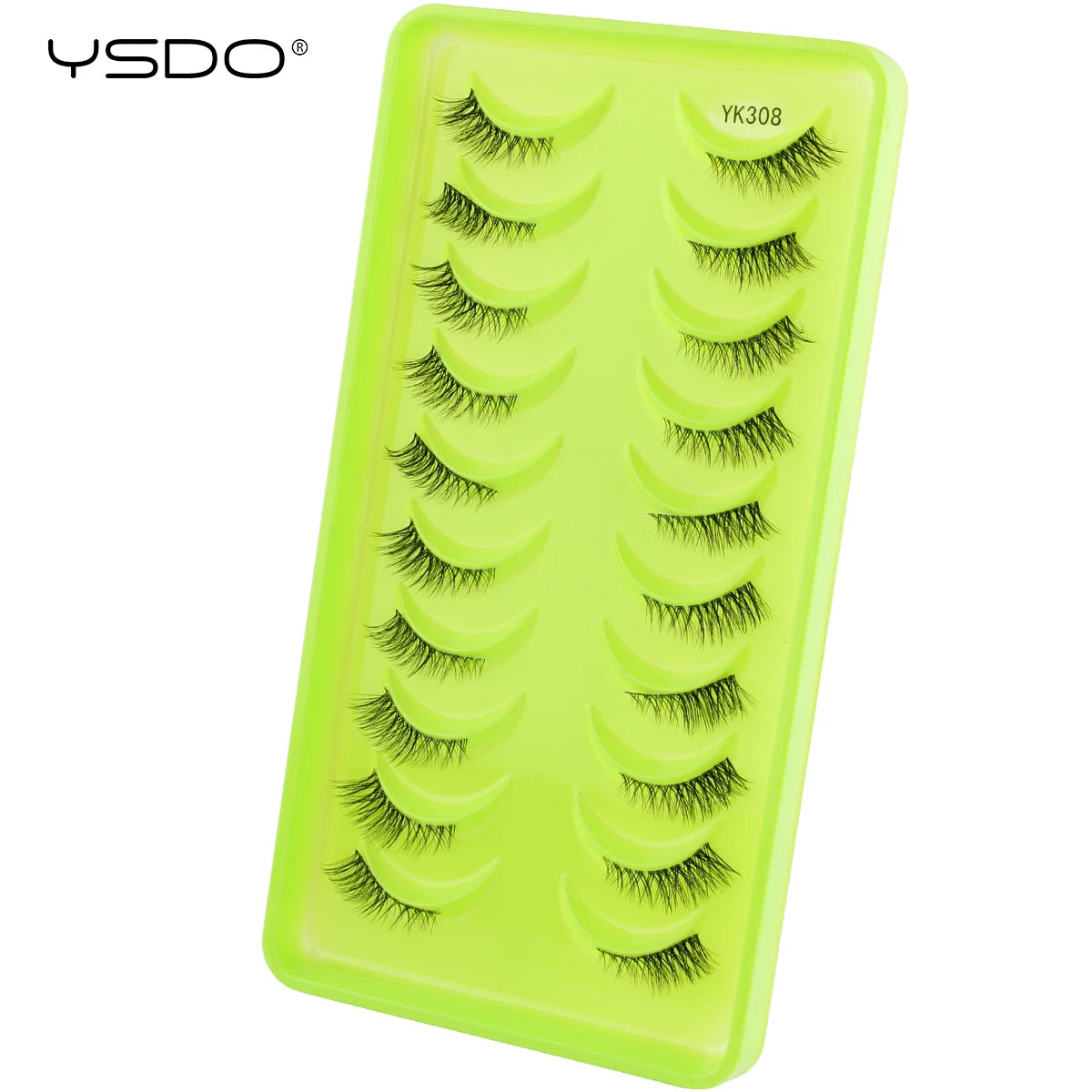 Natural full 3D false eyelashes by HSF Marketplace for a dramatic cat eye look