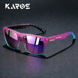 Unisex square vintage sunglasses with UV400 polarized lenses from HSF Marketplace, featuring classic design and brand logo.