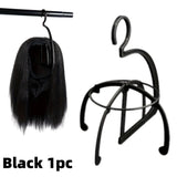 1/4pcs Plastic Wig Hanger Stand Hat Folding Rack Holder Black Pink Portable Styling & Organizing Wigs Storage Rack Display Tools