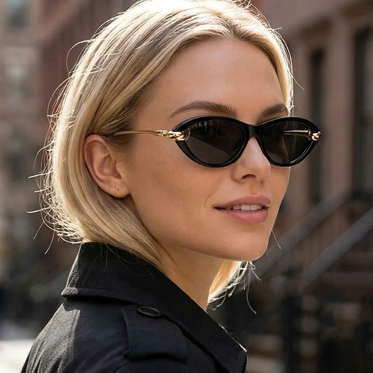Vintage cat eye sunglasses for women with UV400 protection, featuring stylish design and outdoor suitability from HSF Marketplace.