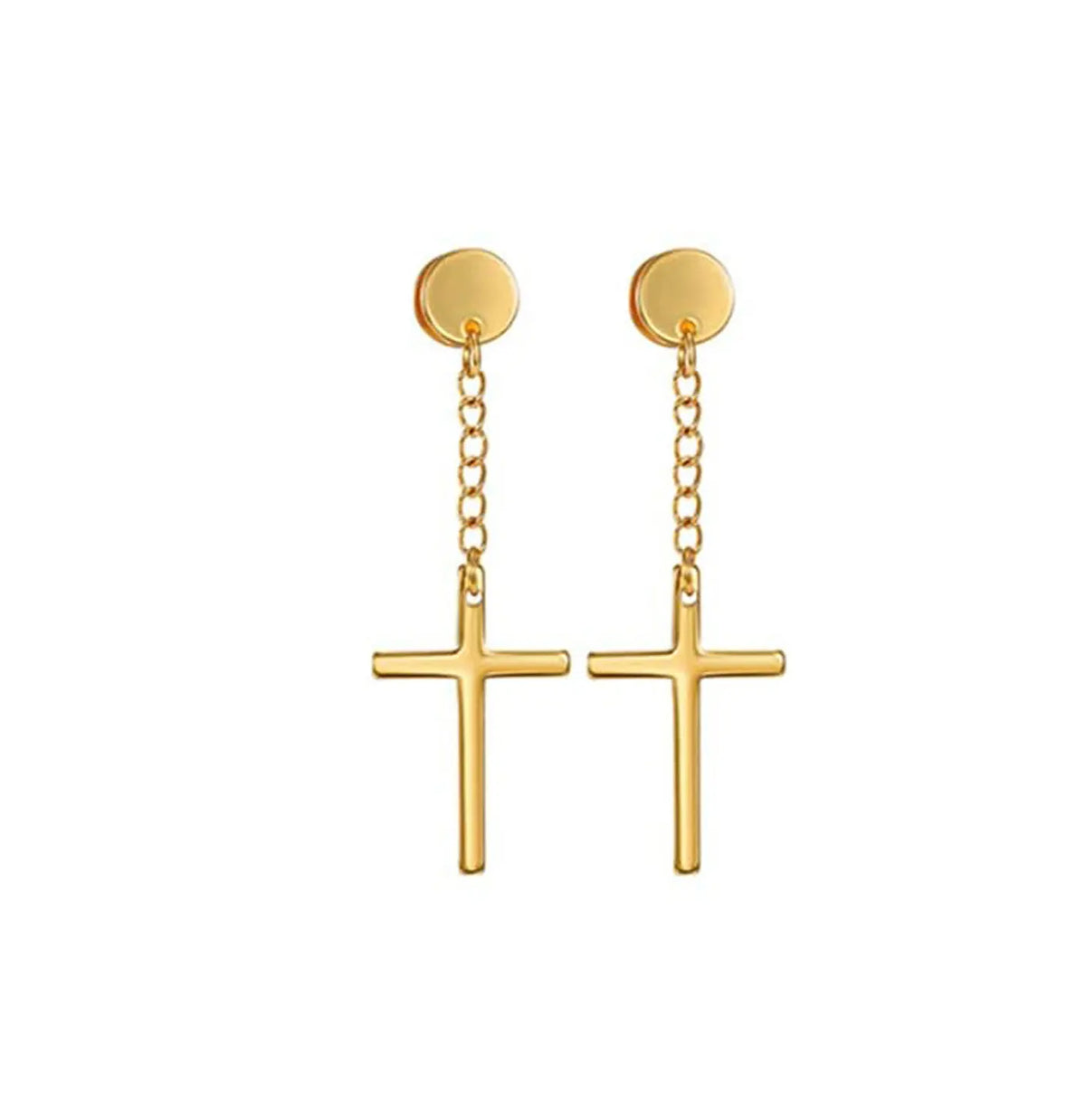 Black stainless steel stud earrings set for men and women by HSF Marketplace