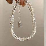 Accessories for Women Crystal Charm Bracelets for Women Gold Color Beaded Chain Double Layered Adjustable Bracelet Jewelry Gift