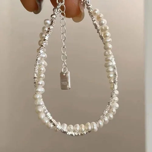 Accessories for Women Crystal Charm Bracelets for Women Gold Color Beaded Chain Double Layered Adjustable Bracelet Jewelry Gift