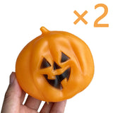 Coconut oil pumpkin ghost squishy toy by HSF Marketplace for sensory stress relief