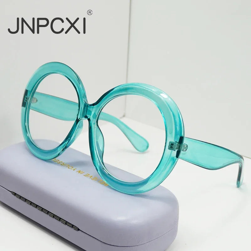 Oversized round sunglasses for women and men with large frames, luxury brand HSF Marketplace, unisex riding eyeglasses.