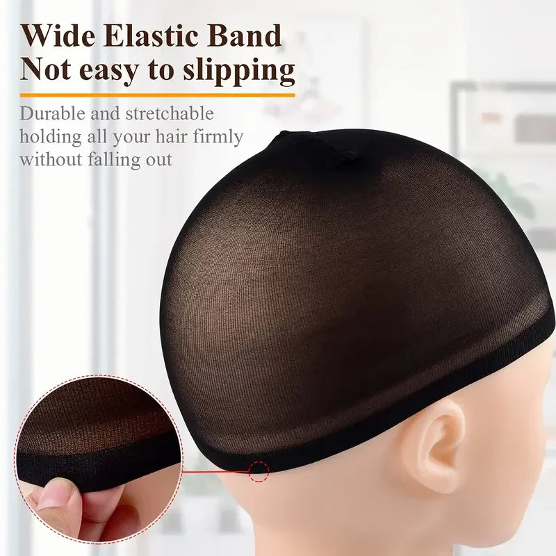 4-pack HSF Marketplace stocking wig caps for Halloween and cosplay hair styling