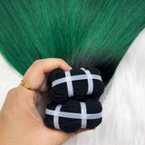 Bone Straight Human Hair Bundles with 2x6 Transparent Lace Closure 100% Virgin Hair Weave Extensions for Black Women