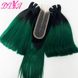 Bone Straight Human Hair Bundles with 2x6 Transparent Lace Closure 100% Virgin Hair Weave Extensions for Black Women