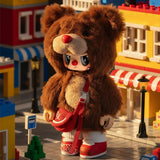Chao Sweet Rebel Bear satchel little bear vinyl plush doll pendant from the Articulation Mobility series