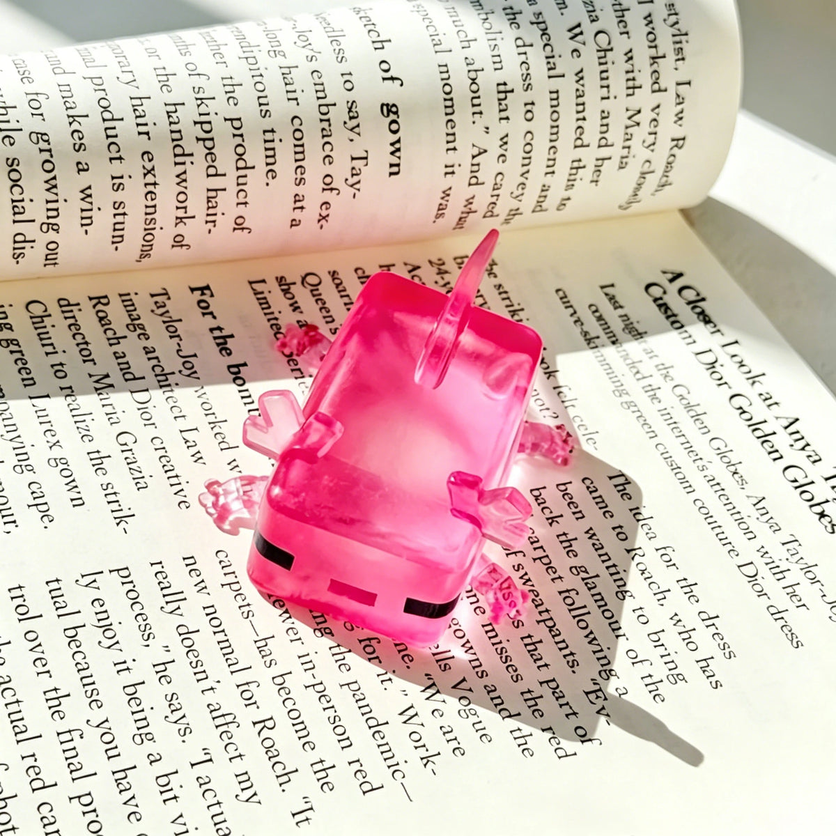 Transparent Cube Axolotl Squishy Toy Maltose Jelly Salamander Fidget Squeeze Slow‑Rising Stress Relief Sensory Vent Toy