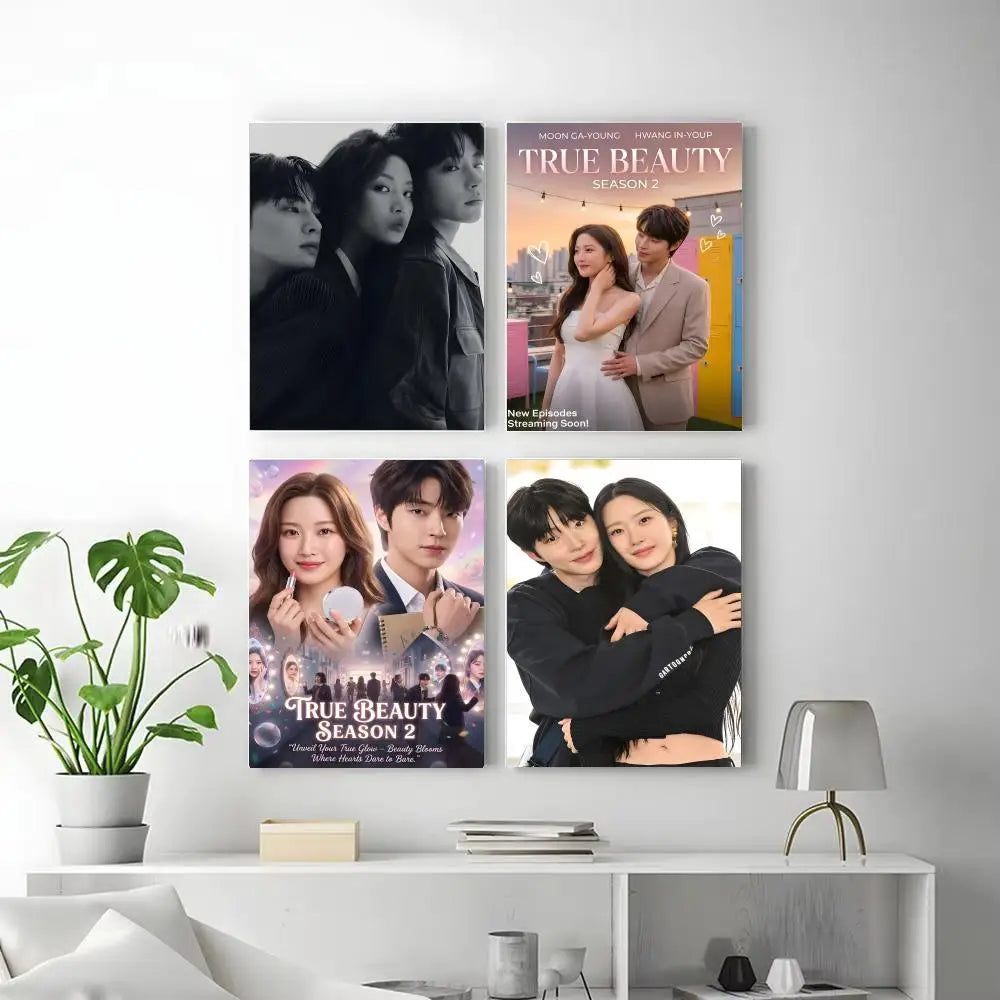True Beauty Korean romance drama poster, K-culture wall decor by HSF Marketplace