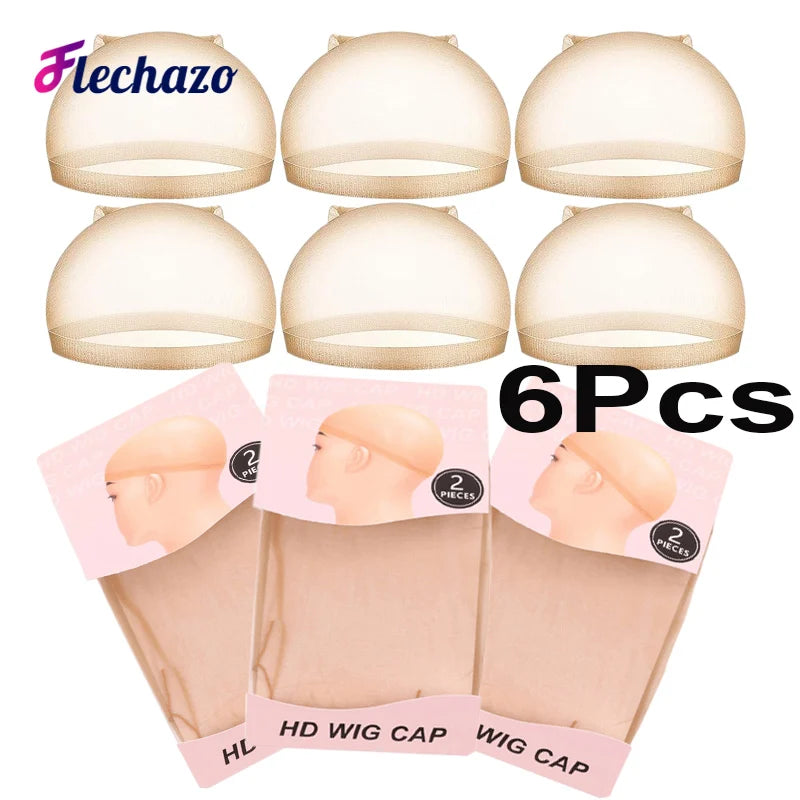 HD wig cap 6 pack by HSF Marketplace for realistic wig installation and comfortable hair styling