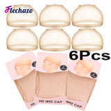 HD wig cap 6 pack by HSF Marketplace for realistic wig installation and comfortable hair styling