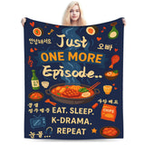 K-Drama inspired plush blanket by HSF Marketplace, featuring cozy Korean drama themed design