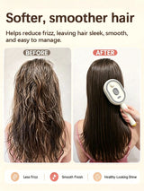 Anti Frizz Electric Spray Hair Brush Air Cushion Red Light Scalp Massager Hair Straightener Portable Hair Care Gifts For Women