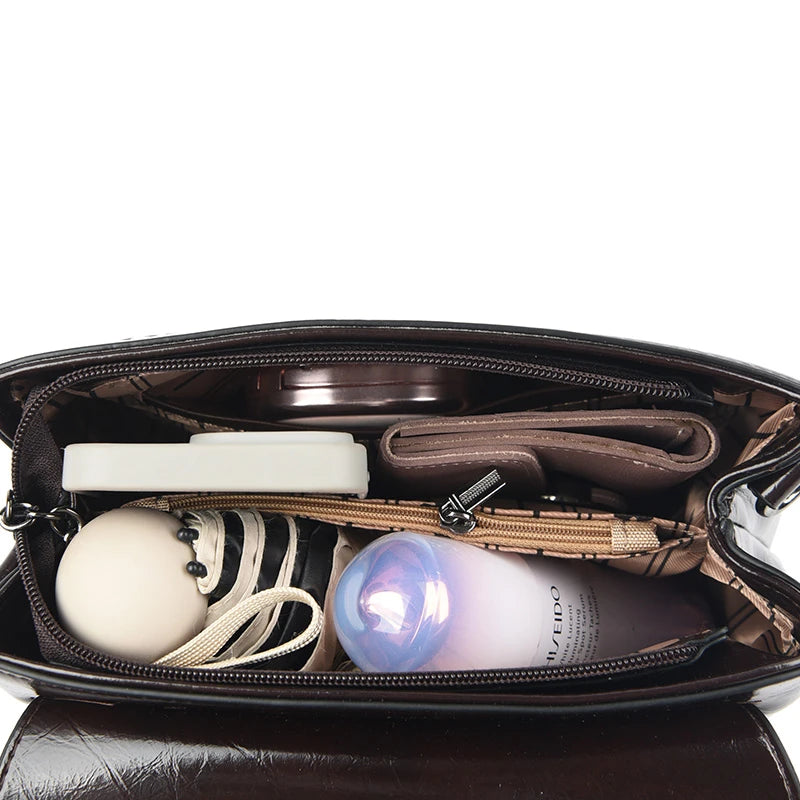 Elegant leather small handbag for women, HSF Marketplace shoulder bag with crossbody strap, stylish and high-quality designer purse.