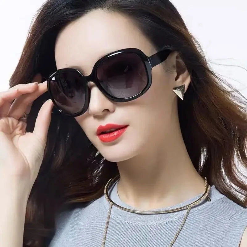 Retro Y2K large-framed gradient sunglasses for women, UV protection oval sun glasses, elegant fashion eyewear by HSF Marketplace