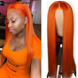 Rebecca bone straight 13x6 lace front human hair wig with transparent lace and lace part for women